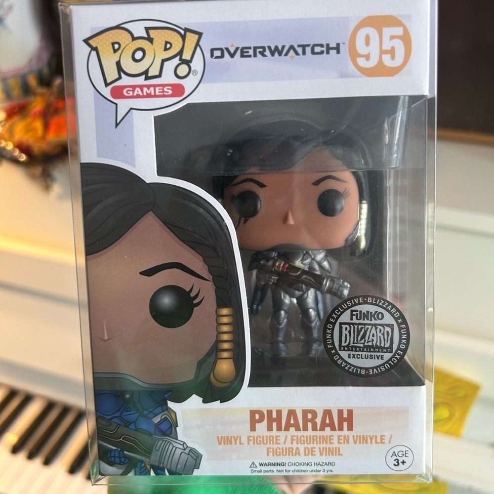 Funko Pop Overwatch Pharah #95 Blizzard Exclusive Titanium Vinyl Figure